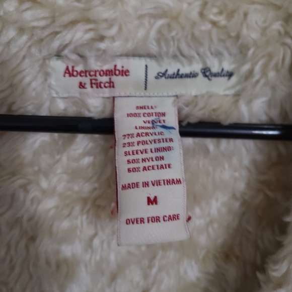 Abercrombie & Fitch tan faux fur unbutton coat - Picture 2 of 10